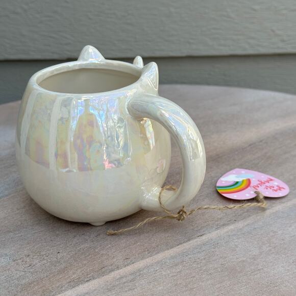 Unicorn Iridescent White Decorative Ceramic Coffee Mug New Collectible Cute - Picture 6 of 13